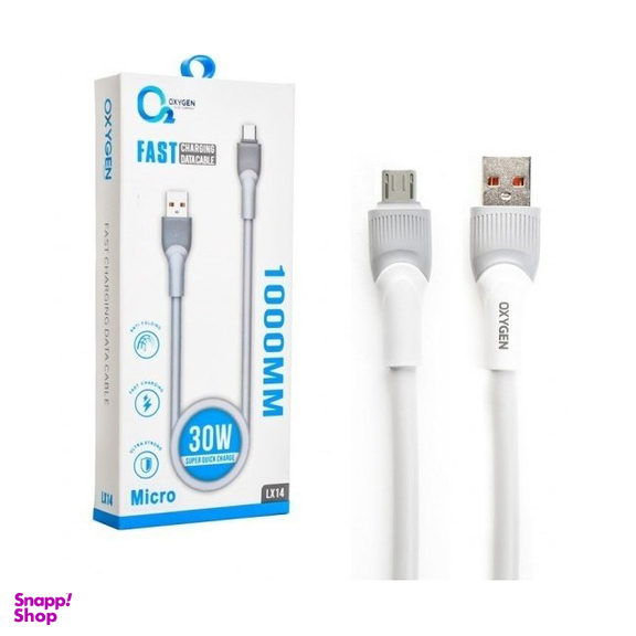 کابل USB به microUSB اکسیژن مدل LX14 طول 1 متر