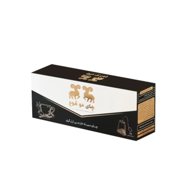چای سیاه خارجی کیسه ای عطری ارل گری دو قوچ بسته 25 عددی