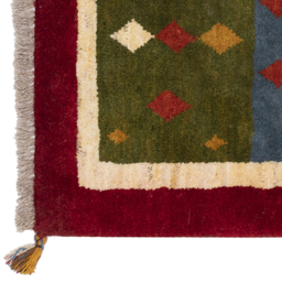 گبه دستباف سی پرشیا کد 122408 سایز 90x59 سانتی‌ متر