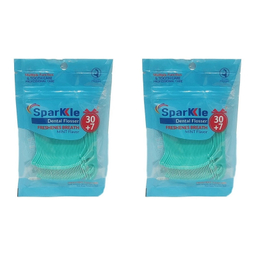 نخ دندان اسپارکل مدل کمانی 2 بسته 37 عددی