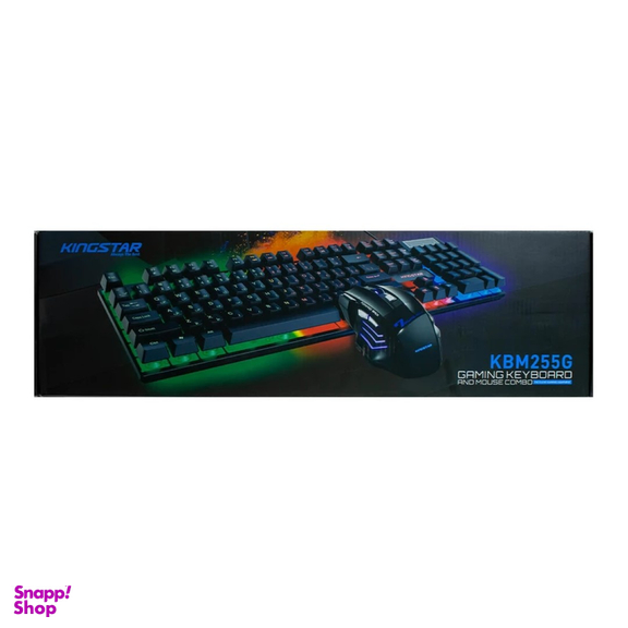ماوس و کیبورد باسیم مخصوص بازی کینگ استار مدل KBM255G