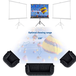 پرده نمایش پایه دار ویدئو پروژکتور تسکو مدل TVS125 TR