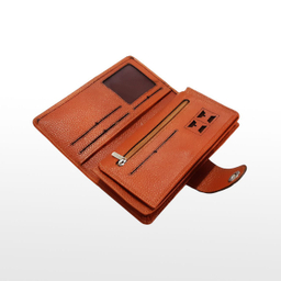 کیف پول چرم سهند چرم مدل کاملیا