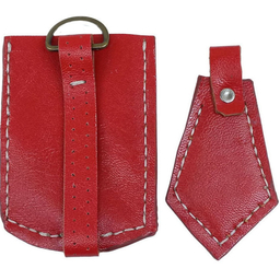 جاکلیدی و جاسوییچی چرم مدل مینیمال مجموعه 2 عددی