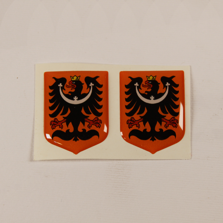 برچسب پلاک خودرو مدل ژله ای طرح عقاب کد ore بسته دو عددی