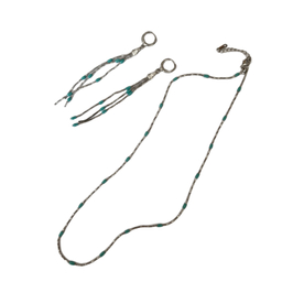 ست و نیم ست زیور زنانه فیروزه کوب کد 44