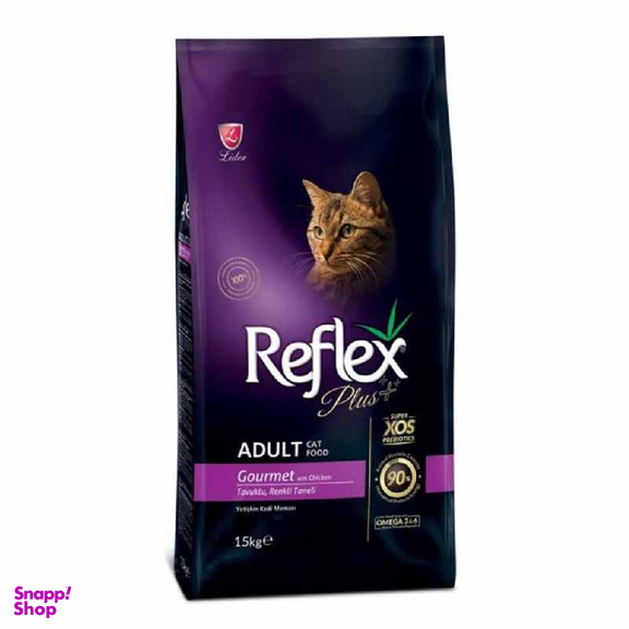غذا خشک گربه رفلکس مدل گورمت Gourmet chicken وزن 1.5 کیلوگرم