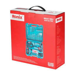 دریل چکشی رونیکس مدل RS-0006 مجموعه 52 عددی