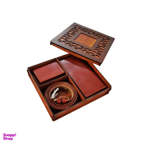 ست هدیه چرم طبیعی مردانه سریتا کد 50