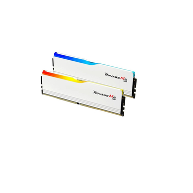 رم دسکتاپ جی اسکیل مدل RIPJAWS M5 RGB 5200MT WHITE C40 Dual ظرفیت ۳۲ گیگابایت بسته 2 عددی