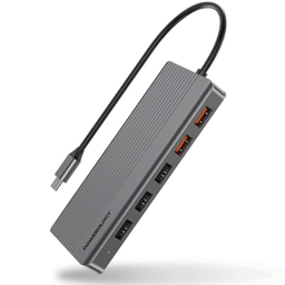 هاب USB پاورولوجی مدل P121HBCGY Type-C