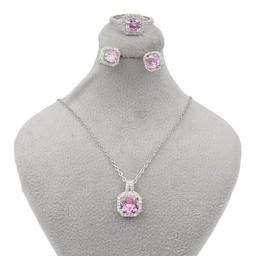 نیم ست زیور زنانه وای اس ایکس کریستال سواروسکی طرح جواهر کد JAV1097Y