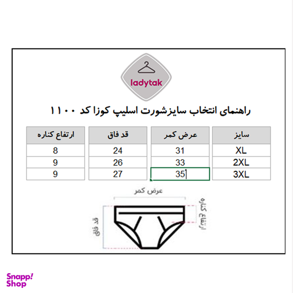 شورت زنانه اسلیپ نخی کوزا کد 1100 مجموعه 3 عددی