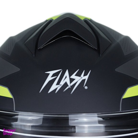 کلاه کاسکت فک متحرک فلش مدل 935sv black/neon yellow