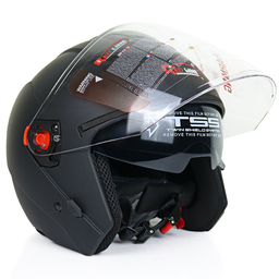 کلاه کاسکت بدون فک ردلاین کد 944 رنگ مشکی مات