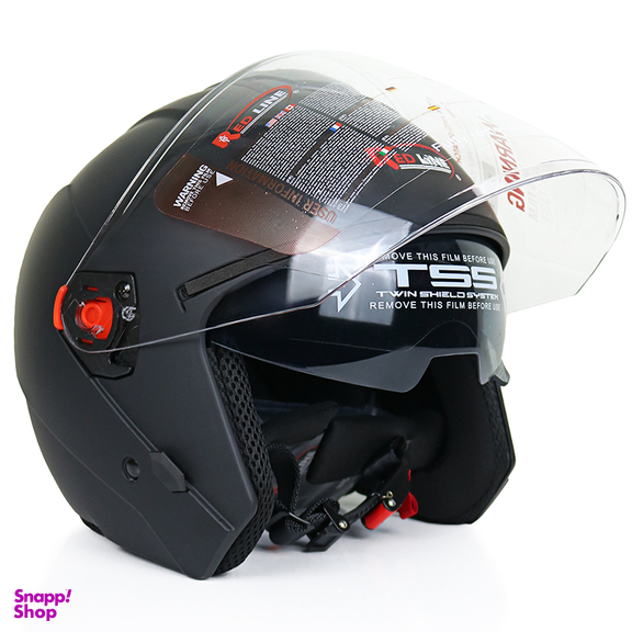 کلاه کاسکت بدون فک ردلاین کد 944 رنگ مشکی مات