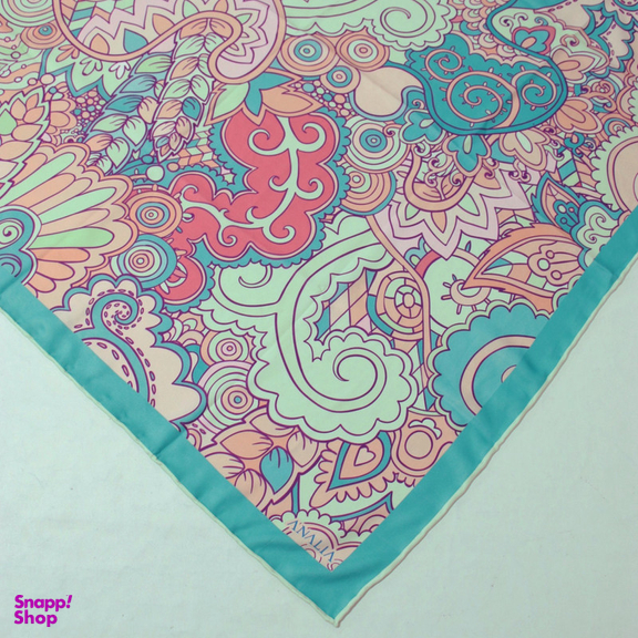 روسری زنانه آنالیا مدل ابریشم مزونی کد a-5077