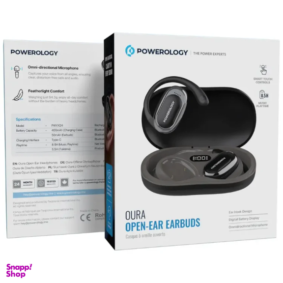 هندزفری بلوتوثی القایی پاورولوژی مدل Oura Open-Ear Earbuds