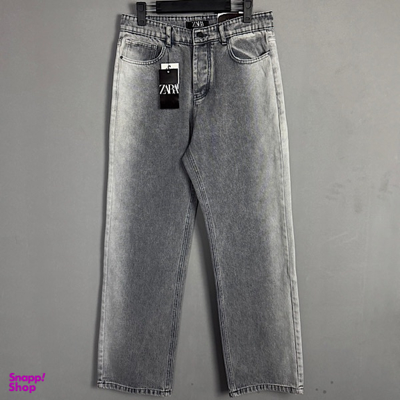 شلوار بگ مردانه طرح ZARA کد 3120 رنگ طوسی