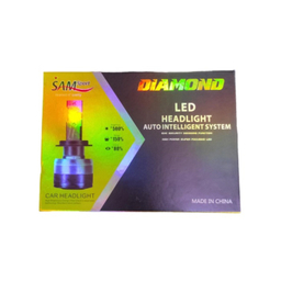 لامپ هدلایت خودرو سام مدل دیاموند کد H4 بسته 2 عددی