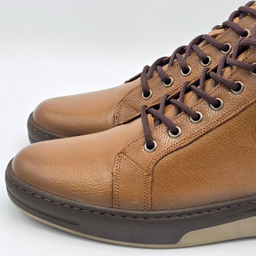 کفش راحتی مردانه شمس کد 4677 رنگ قهوه‌ای