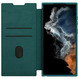 کیف کلاسوری نیلکین مدل Qin Pro Plain Cloth مناسب برای گوشی موبایل سامسونگ Galaxy S23 Ultra