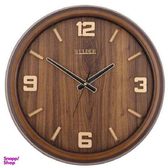 ساعت دیواری ولدر طرح چوب کد 530