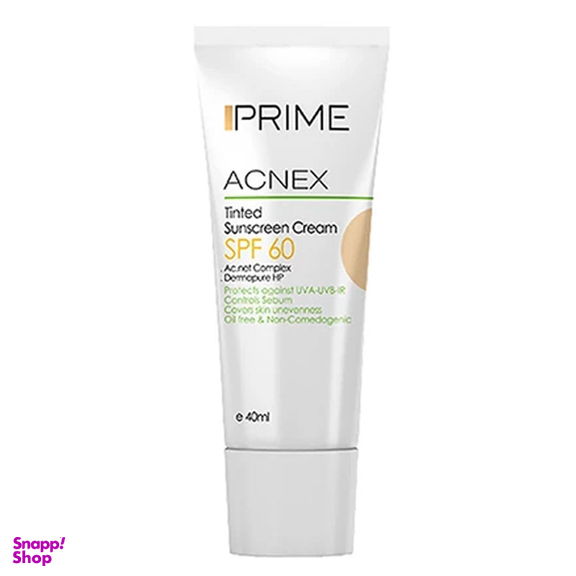 کرم ضد آفتاب پریم مدل Acnex Tinted حجم 40 میلی‌‌ لیتر