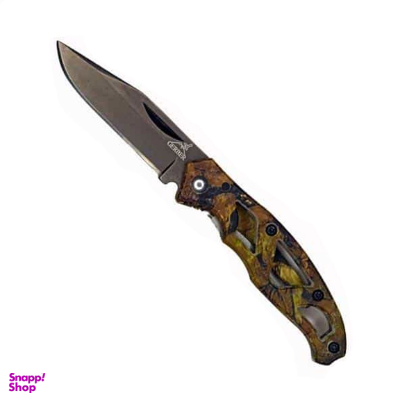 چاقو کوه نوردی تاشو گربر طرح برگ