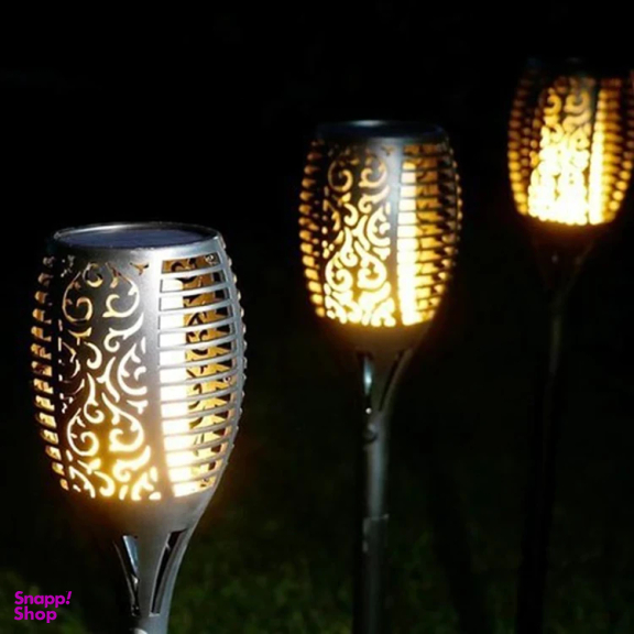 مشعل خورشیدی سولونیکس مدل باغی مجموعه 4 عددی