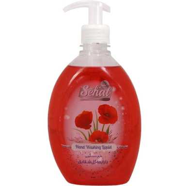 مایع دستشویی صحت مدل شقایق حجم 500 میلی لیتر مجموعه 2 عددی