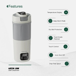 فلاسک برقی گرین لاین مدل Go Electric Kettle گنجایش 600 میلی لیتر