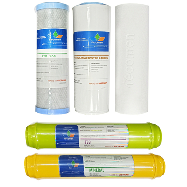 فیلتر تصفیه آب خانگی تکومن مدل 5 مرحله مجموعه ۵ عددی