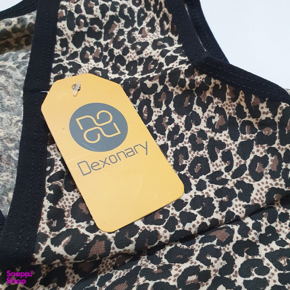 شورت زنانه دکسونری مدل 340020008 طرح پلنگی رنگ قهوه ای