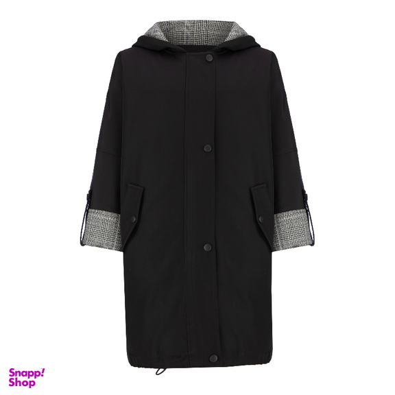 بارانی زنانه السانا مدل فرانه کد 231401 رنگ مشکی