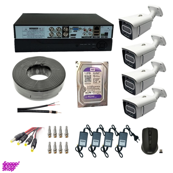 پکیج کامل دوربین مداربسته مدل P44B مجموعه 22 عددی