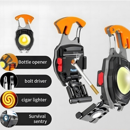 چراغ قوه و گجت کمپینگ 7 کاره مدل Multifunctional Camping Gadget
