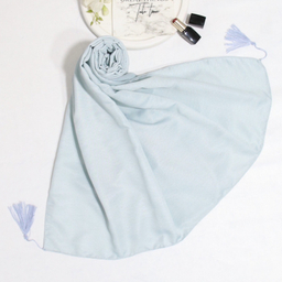 شال زنانه آنالیا مدل نخی دور دوخت منگوله دار کد 9613