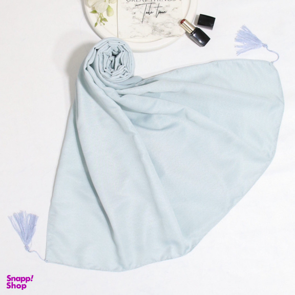 شال زنانه آنالیا مدل نخی دور دوخت منگوله دار کد 9613