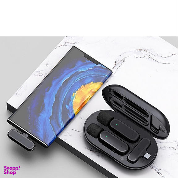 میکروفن یقه ای بی سیم تایپ سی مدل K61 Dual Lightning