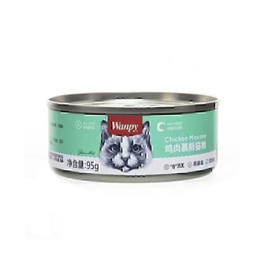 کنسرو غذای گربه ونپی طعم مرغ و جگر مرغ وزن 95 گرم