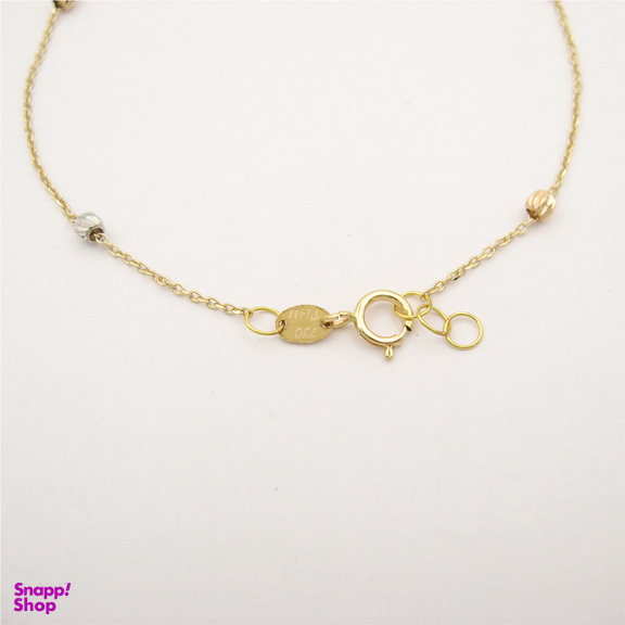 دستبند طلا 18 عیار زنانه کاپانی مدل البرنادو کد KB002