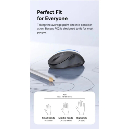 ماوس بلوتوثی و بی سیم بیسوس مدل BS-F02
