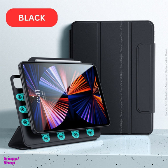 کیف کلاسوری اپیکوی مدل Xundd Rotating 360 مناسب برای تبلت اپل iPad Air 13 2024 / iPad Pro 12.9 2022 / 2021 / 2020