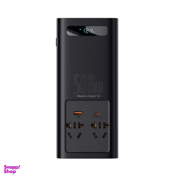 مبدل برق خودرو باسئوس مدل Power Inverter 500W