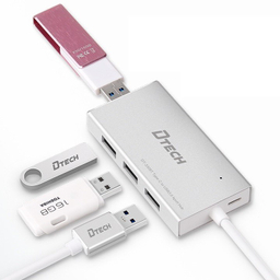 هاب 4 پورت USB 3 دیتک مدل DT-3308 طول 25 سانتی متر