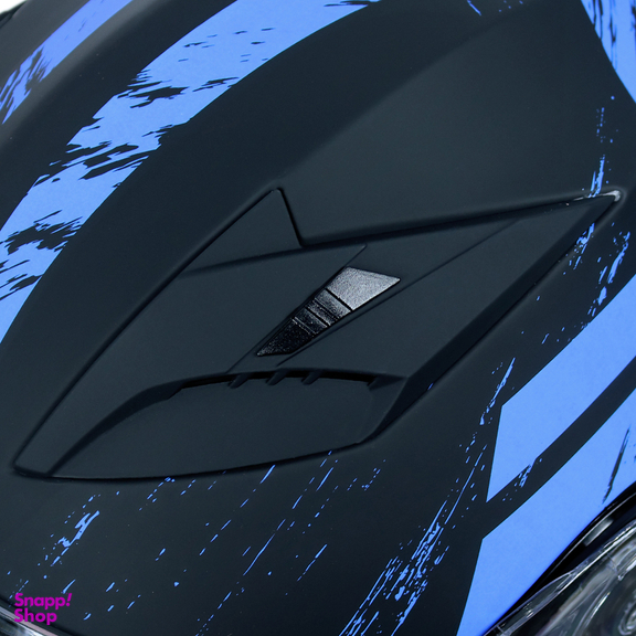 کلاه کاسکت فک متحرک ردلاین مدل 935 طرح مشکی آبی به همراه کاور