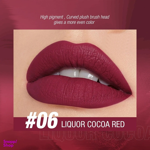 رژ لب مایع او تو او مدل Liqour Cocoa Red شماره 06