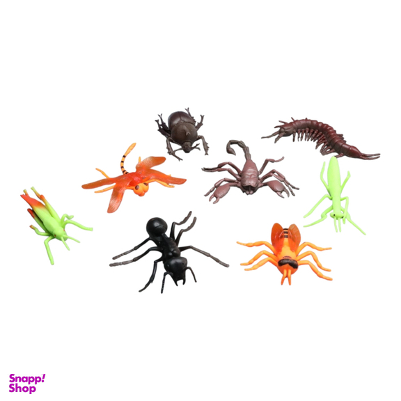 فیگور حیوانات مدل حشرات کد A126 مجموعه 8 عددی
