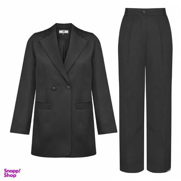 ست کت و شلوار زنانه مدل HM404 رنگ مشکی